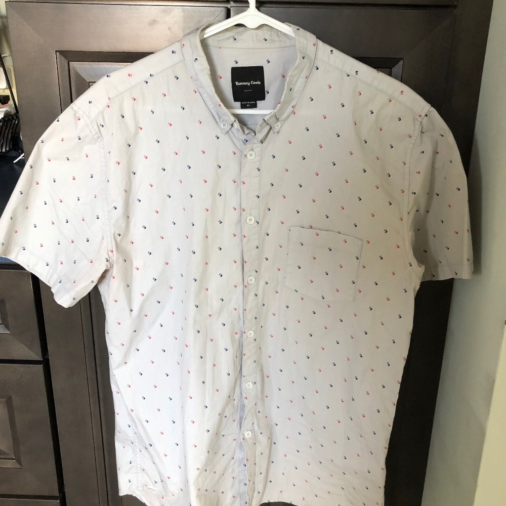 Barney Cools Short Sleeve Button Up // Size XL